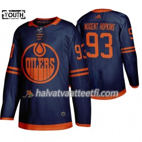 Lasten NHL Edmonton Oilers Pelipaita Ryan Nugent-Hopkins 93 Adidas 2019-20 Sininen Authentic